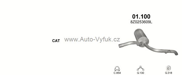 AUDI A2 1.4 D 6/2000-8/2003 1422ccm 55kW kat.