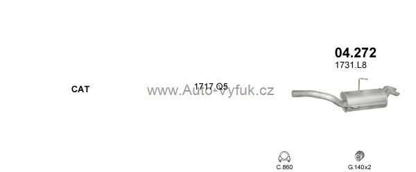 FIAT SCUDO 2.0 D VAN 6/2001-4/2005 1997ccm 70-81kW kat.