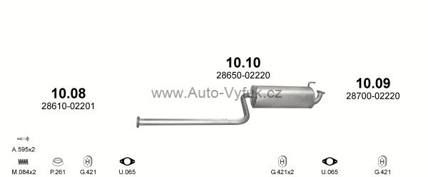 HYUNDAI ATOS 1.0 12/1997-7/2003 999ccm 40kW kat.