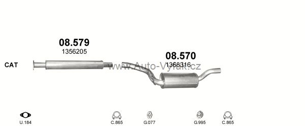 FORD FOCUS 2.0 D SEDAN 9/2004-7/2011 1997ccm 100kW kat.