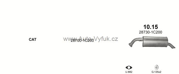 HYUNDAI GETZ 1.5 D HATCHBACK 7/2003-7/2005 1493ccm 60kW kat.