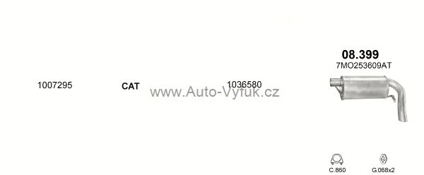 FORD GALAXY 2.0 VAN 4/1997-10/1998 1998ccm 85kW kat.