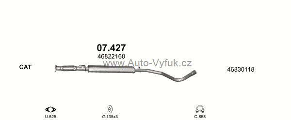 FIAT STILO 1.8 KOMBI 1/2003-8/2008 1747ccm 98kW kat.