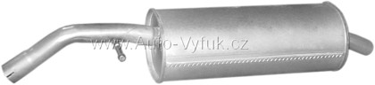 Tlumič koncový Citroen C3 I/Pluriel 1.6i -16V 02-; Peugeot 1007 1