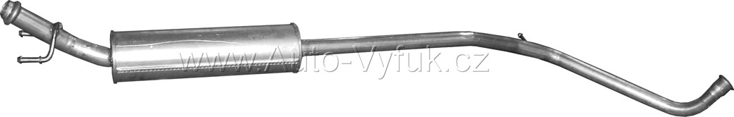 Tlumič střední PEugeot 308 / Citroen C4