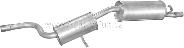 Výfuk koncový FIAT UNO 1.7 D HATCHBACK 0/1993-0/1996 1697ccm 44kW