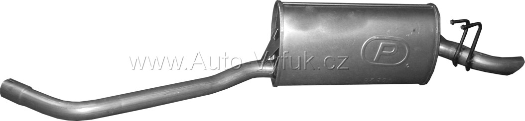 Tlumič koncový Fiat Punto 1.1i SPI kat 93-96