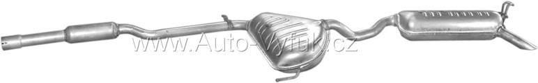 Výfuk koncový FIAT BRAVA/BRAVO 1.2 HATCHBACK 10/2000-10/2001 1242ccm 60kW kat.