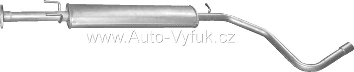 Výfuk střední FIAT STILO 1.6 HATCHBACK 5/2005-11/2006 1598ccm 77kW kat.