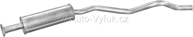 Výfuk střední OPEL KADETT E 1.4 KOMBI 9/1984-0/1991 1389ccm 44kW kat.