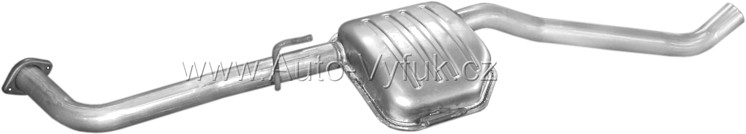 Tlumič střední Opel Omega B 2.5i V6/3.0i 24V KAT prawy 97-