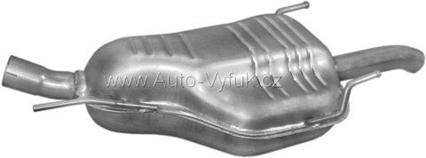 Výfuk koncový OPEL ZAFIRA A 2.0 D VAN 0/2003-6/2005 1995ccm 74kW kat.