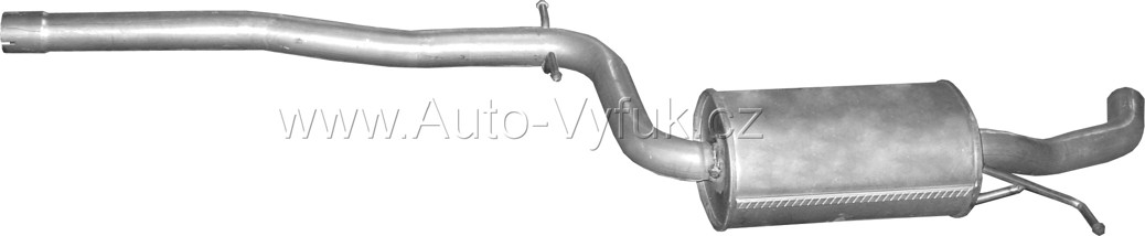 Tlumič střední VW Touran 2.0 TDi Turbo Diesel 02/03-05/10