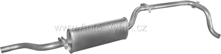 Tlumič koncový VW Caddy I 1.5; 1.6; 1.6D 08/82-07/92